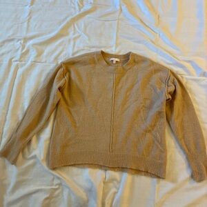 GB Girl’s Brown Cashmere Crew Neck Sweater